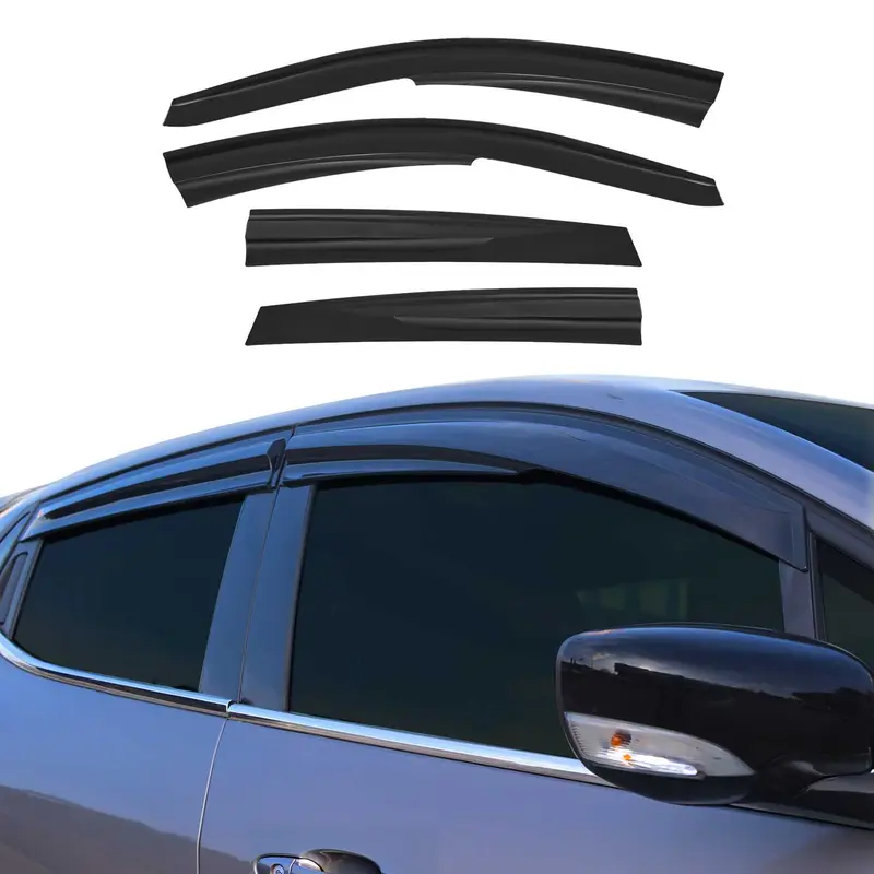 Déflecteurs De Vent Pluie D'air pour VW Polo 6R 2009-2017 Acrylique 4 Pcs