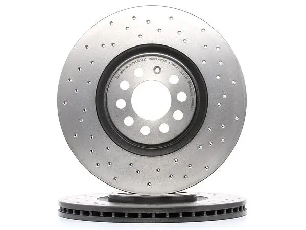 Disques de frein avant ventilés perforés BREMBO XTRA pour VAG, 312mm