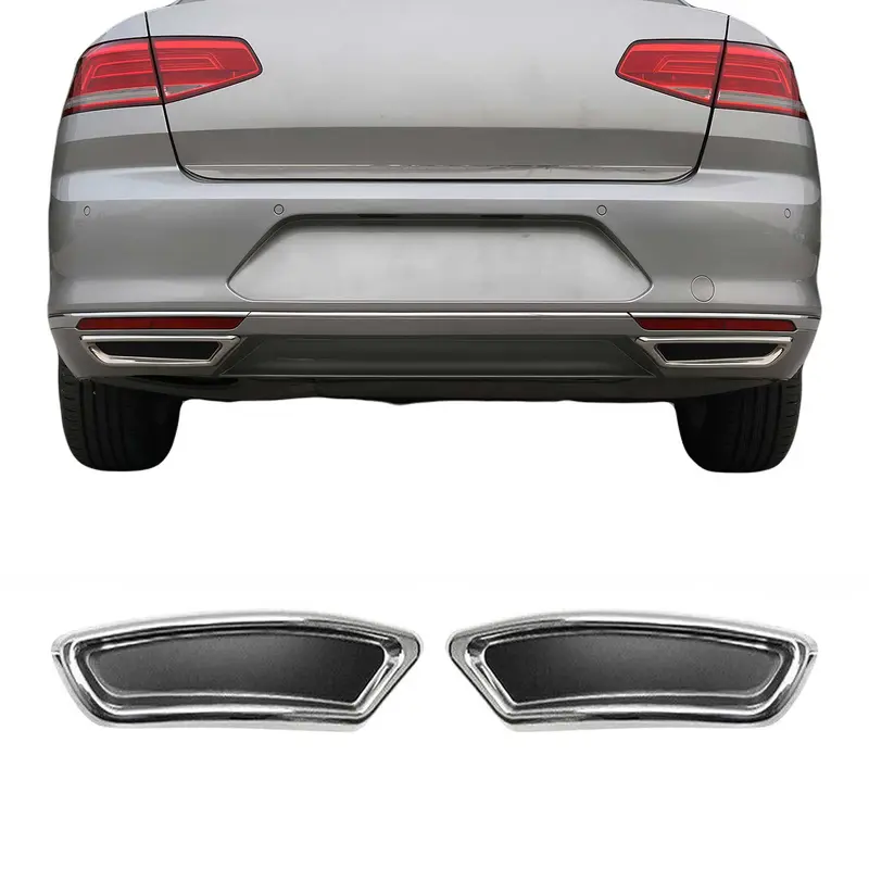 Embout d'échappement pour VW Passat B8 tout 2014-2019 en acier inoxydable Chromé