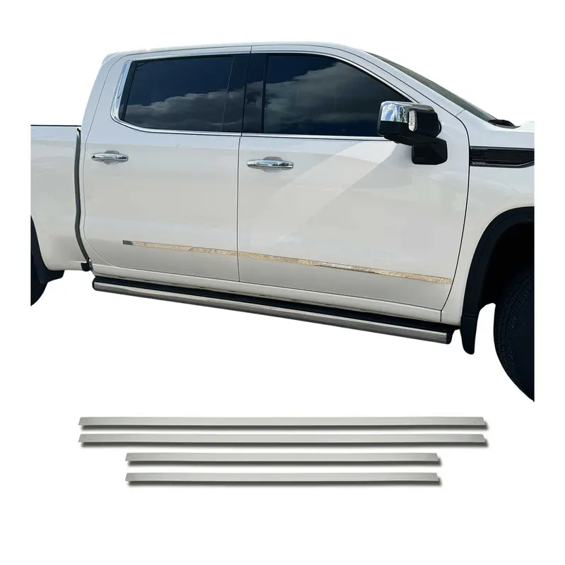 Garniture Baguette de porte latérale pour Ford F150 2015-2020 en acier inox 4Pcs