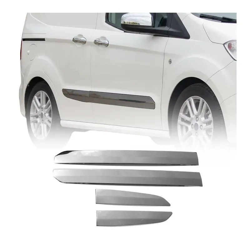 Garniture Baguette de porte latérale pour Ford Tourneo Courier 2014-2024 Foncé
