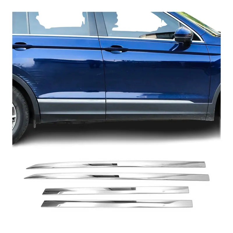 Garniture Baguette de porte latérale pour VW Tiguan mk2 2016-2020 Pre-FL chromé