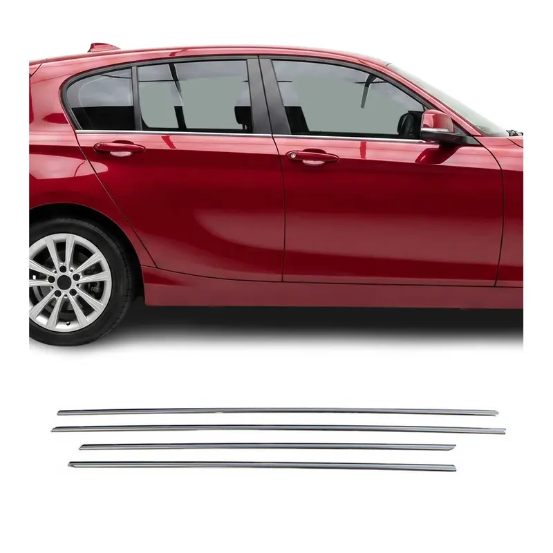Garniture de fenêtre pour BMW Série 1 F20 5 portes 2011-2019 Acier Inox 4Pcs