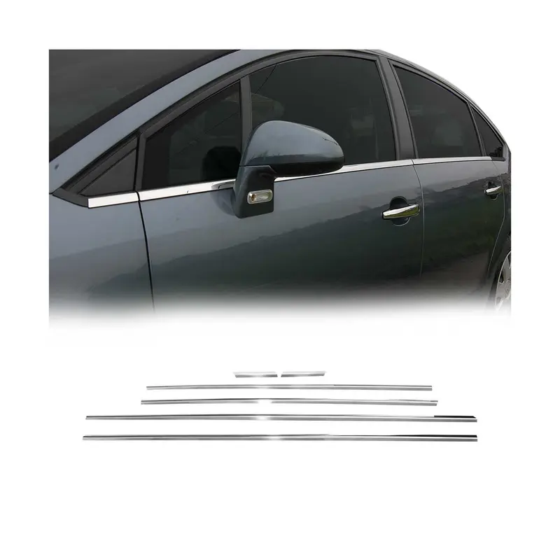 Garniture de Fenêtre pour Citroen C5 Berline 2008-2017 Acier Inox 6Pcs
