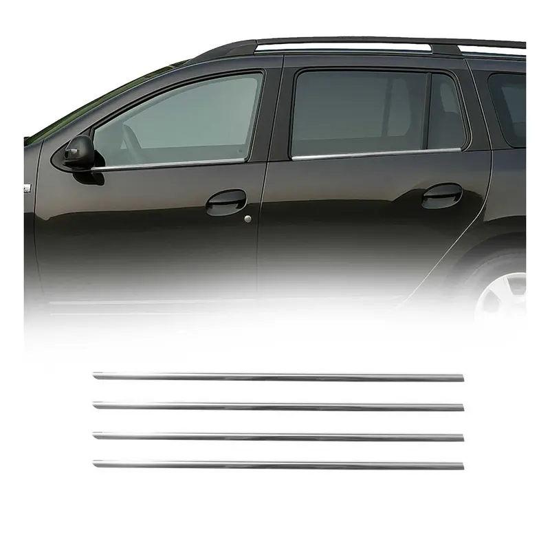 Garniture de Fenêtre pour Dacia Logan Break 2013-2020 Acier Inox 4Pcs