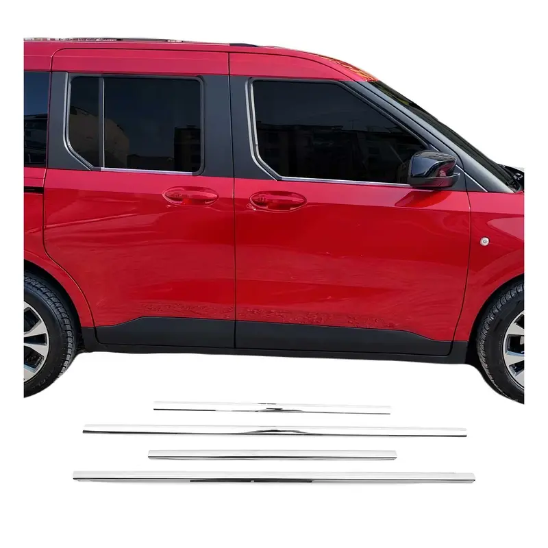 Garniture de Fenêtre pour Ford Tourneo Courier 2023-2026 Argent 4x