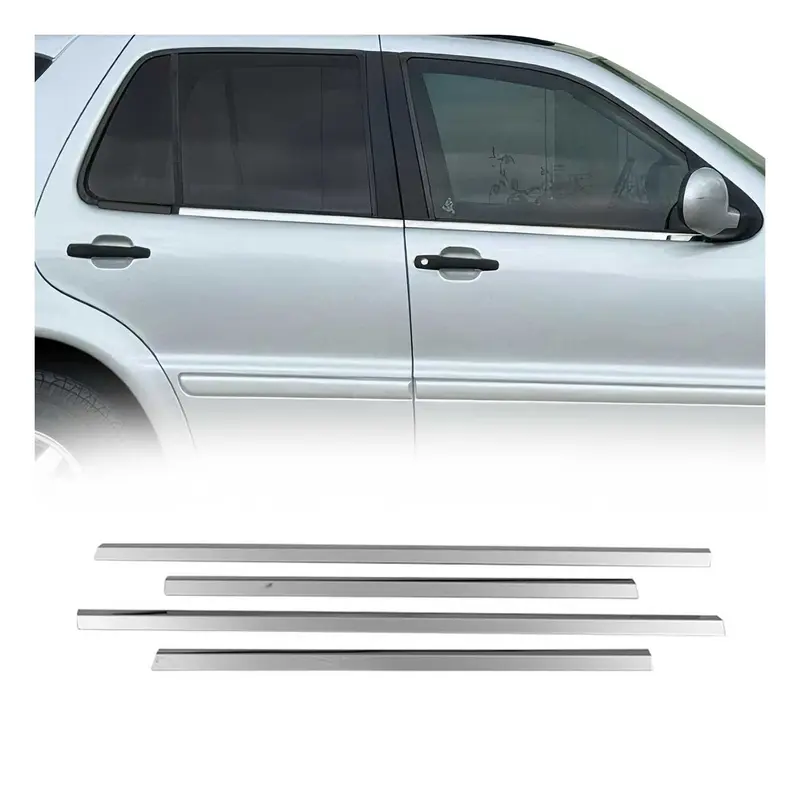 Garniture de Fenêtre pour Mercedes Classe M W163 SUV 1998-2005 Acier Inox 4Pcs