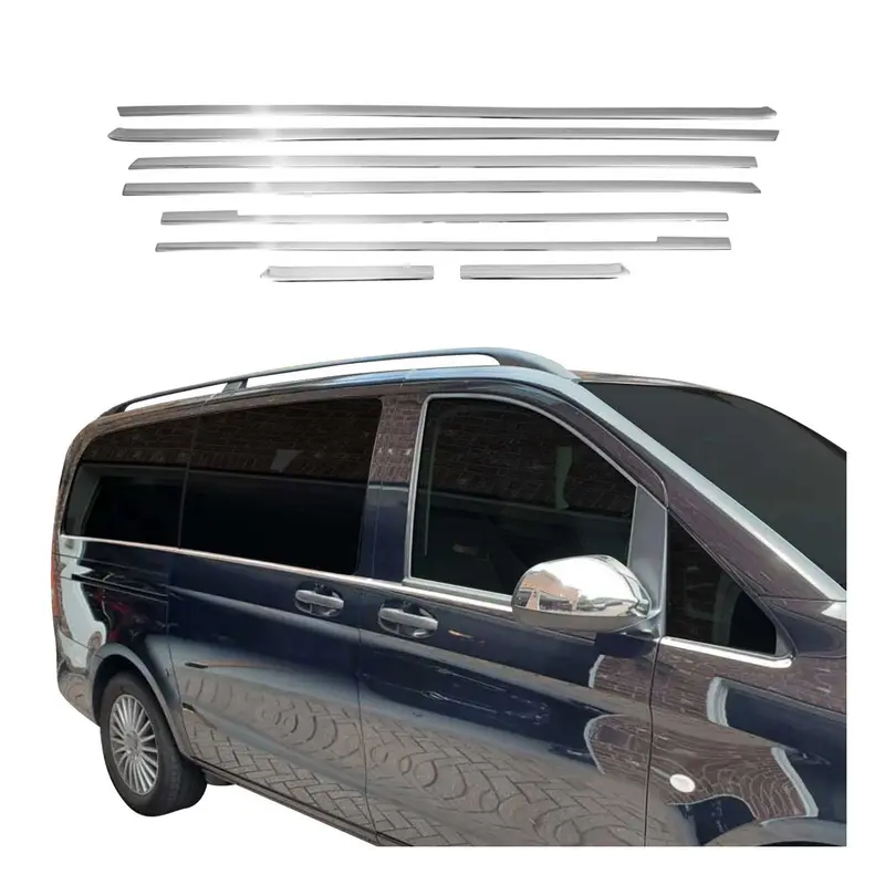 Garniture de Fenêtre pour Mercedes Vito W447 2014-2026 Acier Inox 8Pcs