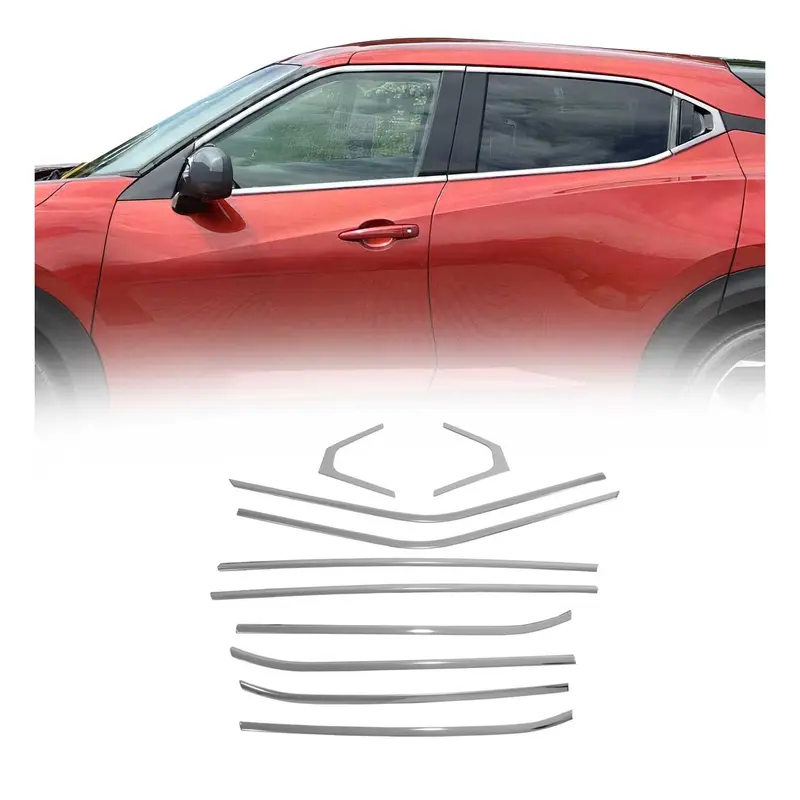 Garniture de Fenêtre pour Nissan Juke 2019-2026 Acier Inox 10Pcs