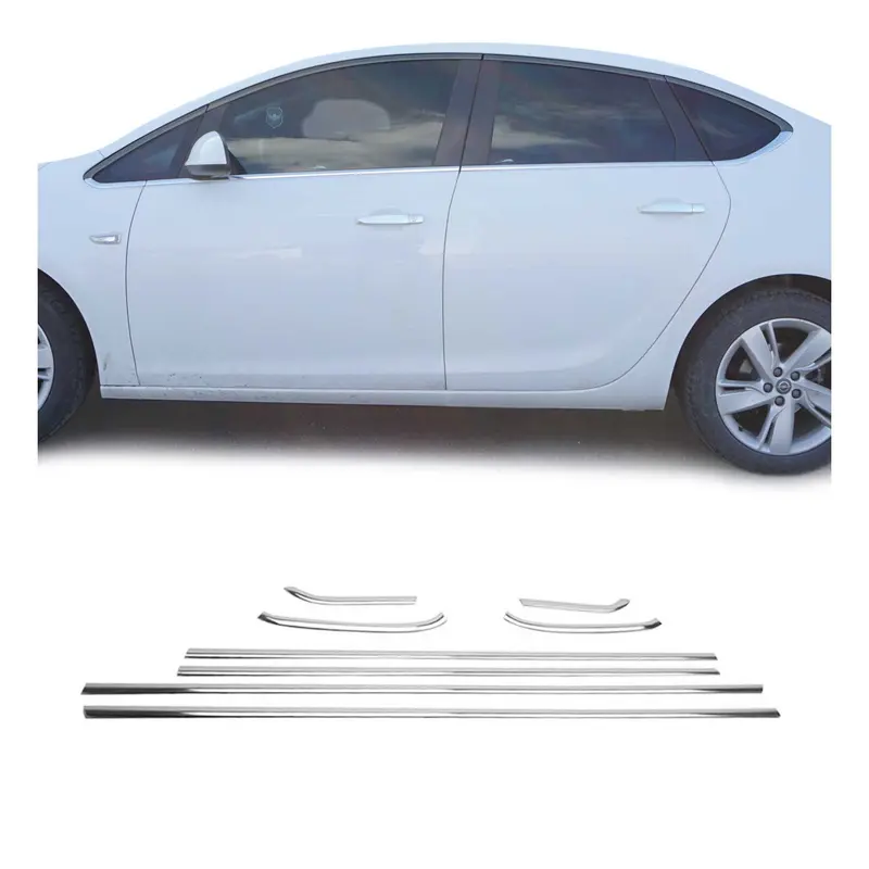 Garniture de Fenêtre pour Opel Astra J HB 2010-2015 Acier Inox 8Pcs
