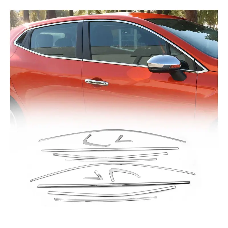 Garniture de Fenêtre pour Renault Clio V Hatchback 2019-2025 Acier Inox 12Pcs