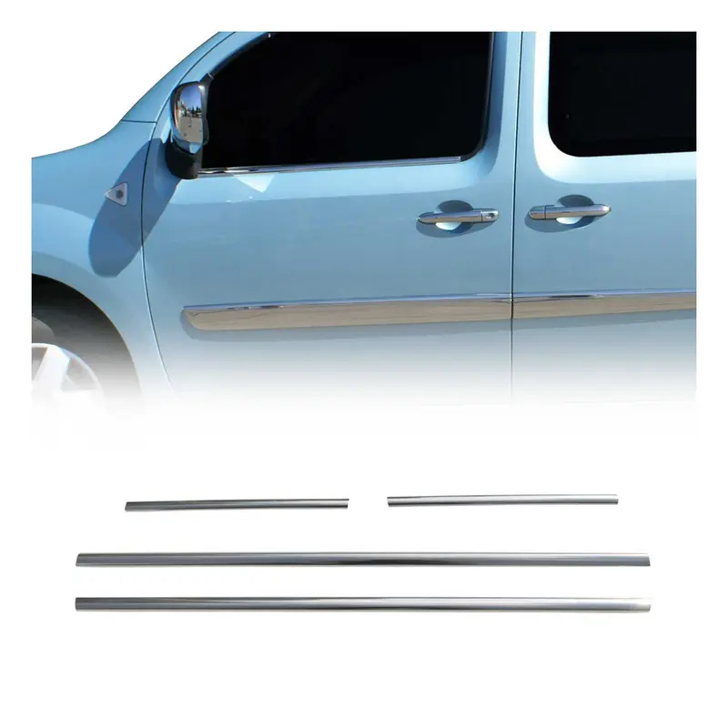 Garniture de Fenêtre pour Renault Kangoo 2008-2021 Acier Inox 4Pcs