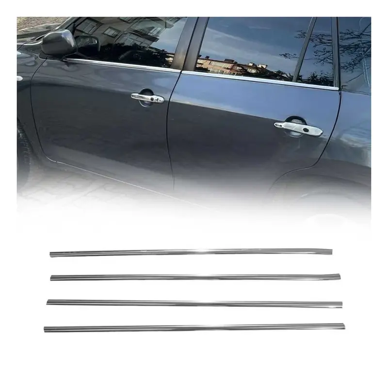 Garniture de Fenêtre pour Toyota RAV4 III 2006-2012 Acier Inox Chromé 4Pcs