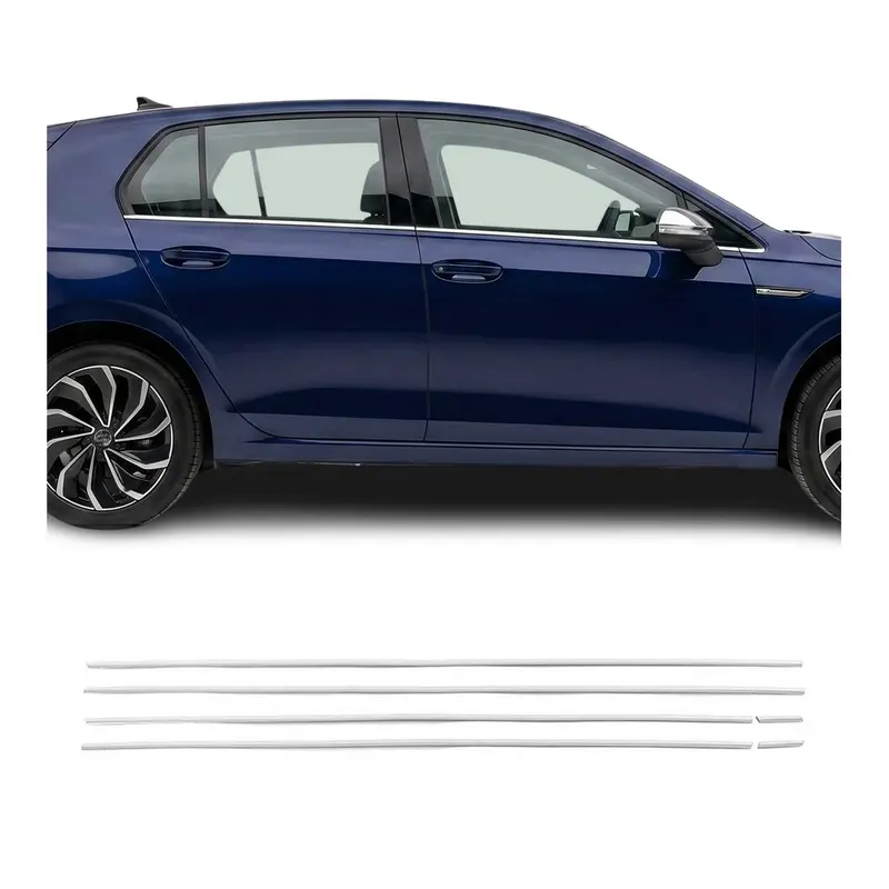Garniture de Fenêtre pour VW Golf 2019-2026 HB Acier Inox 6Pcs