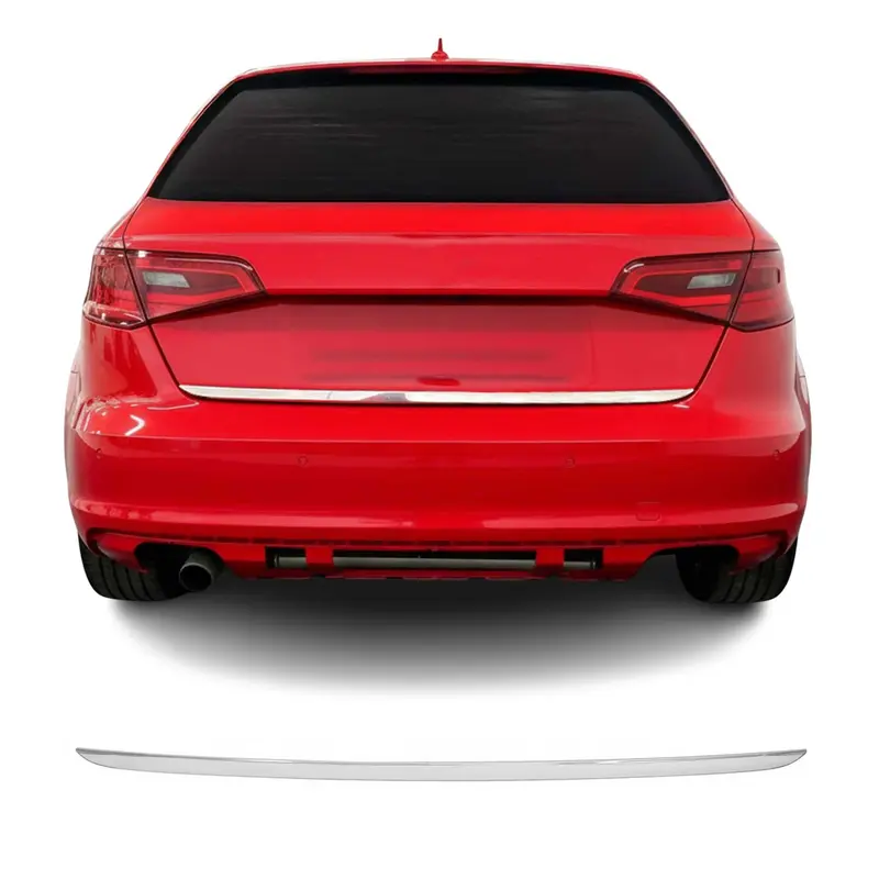 Garniture de hayon coffre pour Audi A3 8V Sportback 2012-2020 acier inox