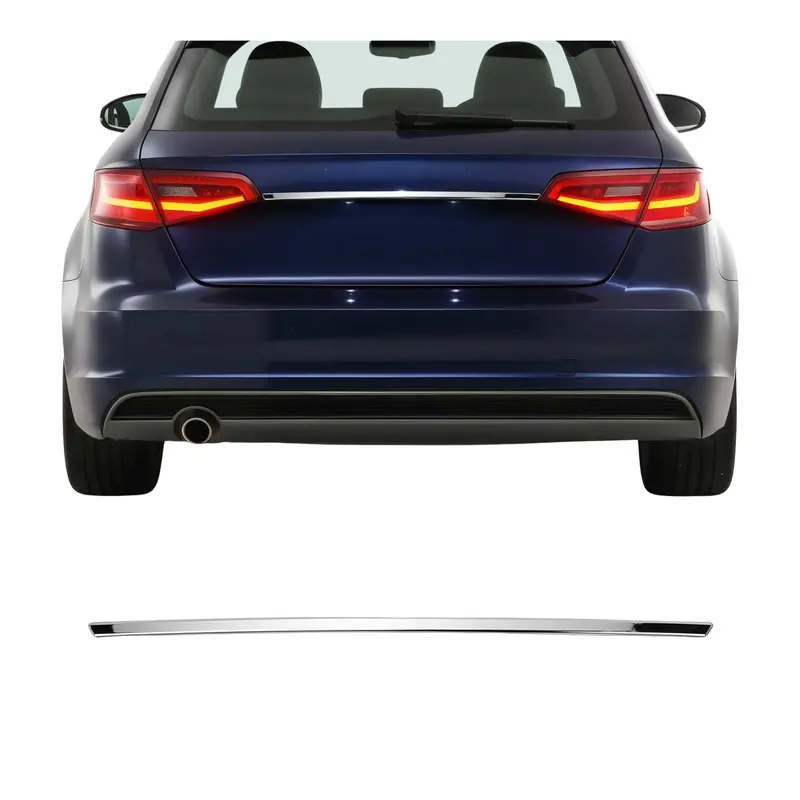 Garniture de hayon coffre pour Audi A3 8V Sportback 3-5 portes 12-20 acier inox