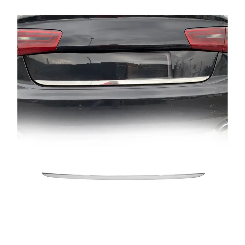 Garniture de hayon coffre pour Audi A6 C7 Berline 2011-2015 PRE FL acier inox