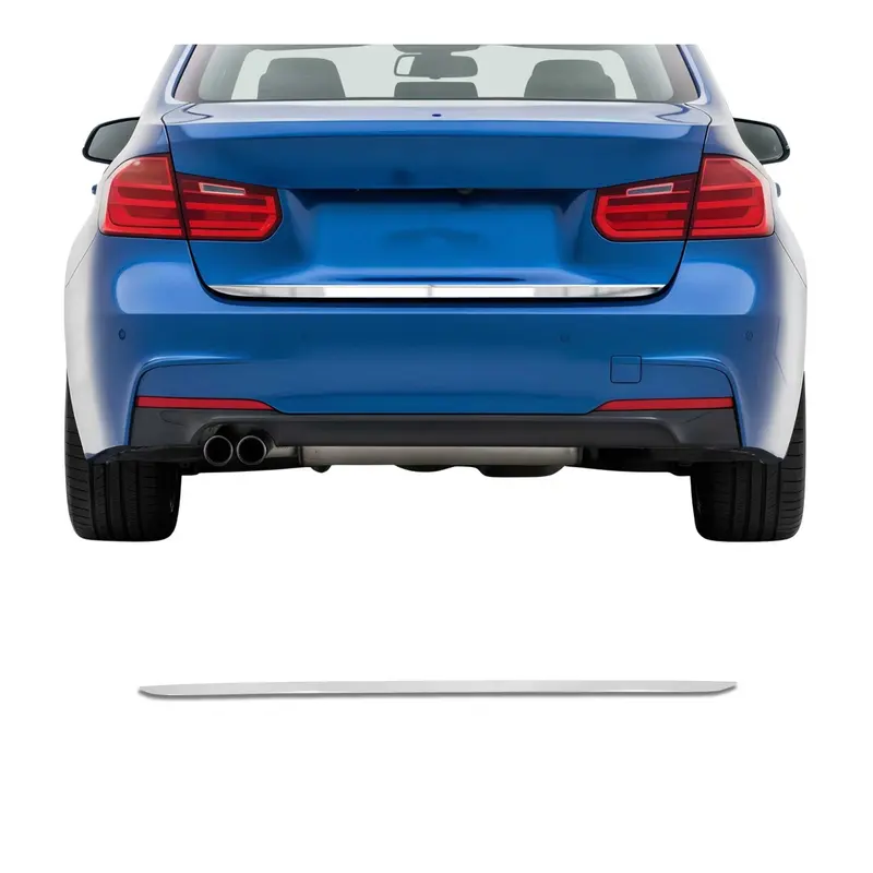 Garniture de hayon coffre pour BMW Série 3 F30 2012-2019 en acier Chromé