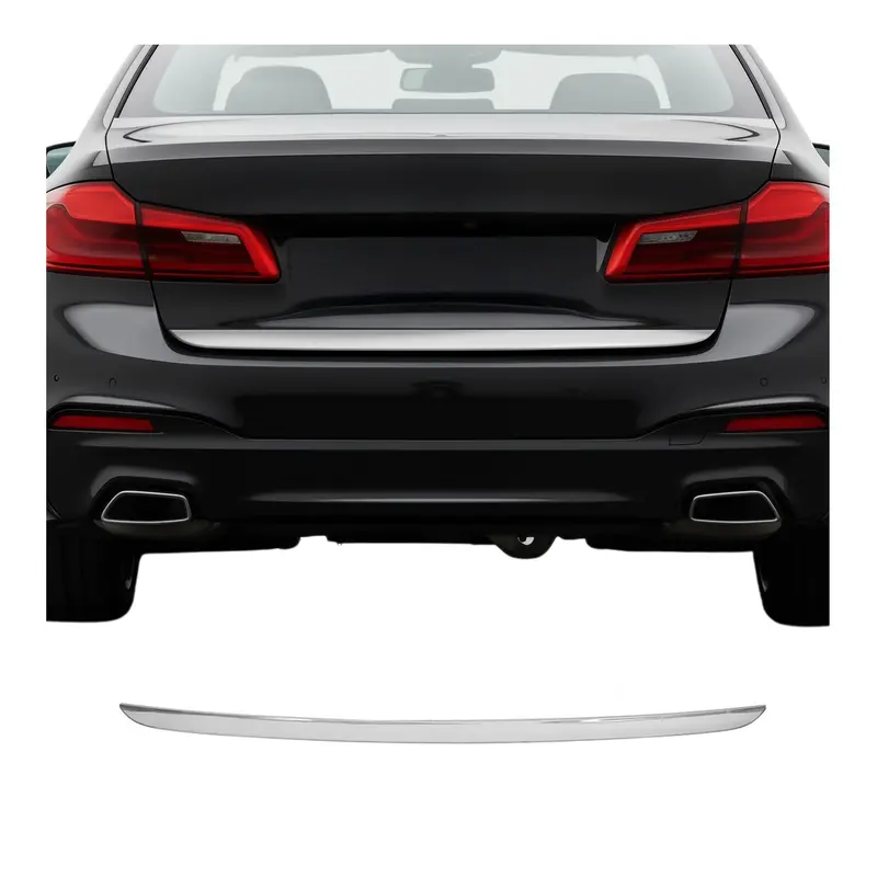 Garniture de hayon coffre pour BMW Série 5 G30 Berline 2016-2023 acier inox