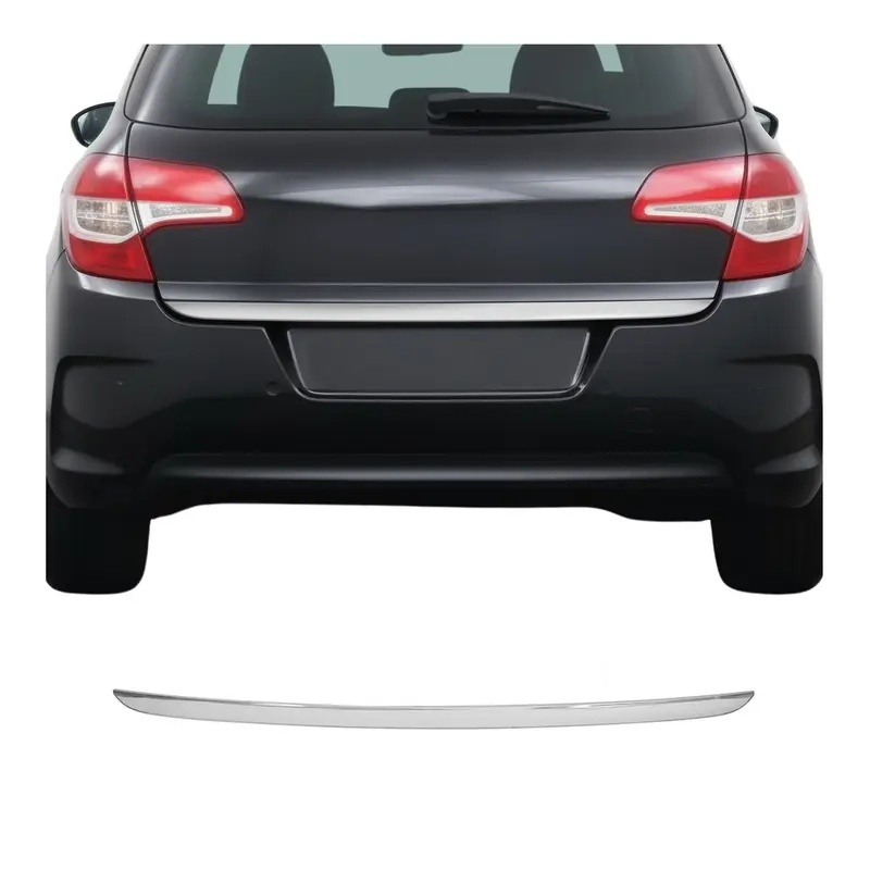 Garniture de Hayon Coffre pour Citroen C4 2010-2018 acier inox