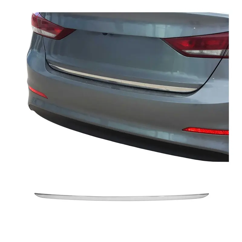 Garniture De Hayon Coffre pour Hyundai Elantra 2016-2019 en acier inoxydable