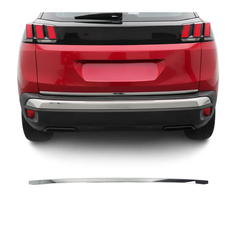 Garniture de Hayon Coffre pour Peugeot 3008 II 2016-2024 acier inox