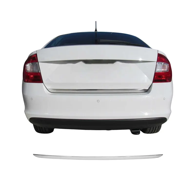 Garniture de Hayon Coffre pour Skoda Rapid Berline 2012-2019 acier inox