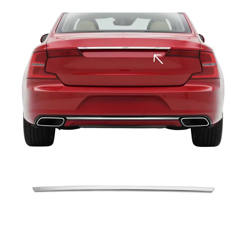Garniture de Hayon Coffre pour Volvo S90 II 2016-2020 Berline acier inox