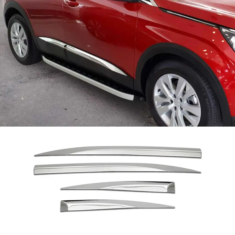 Garniture de Porte Latérale pour Peugeot 3008 Active P84 2016-2023 en inox 4Pcs