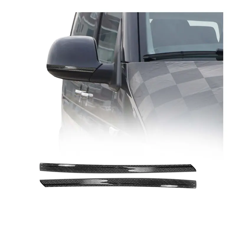Garnitures de Coques de Rétroviseurs Pour VW T6 T6.1 2015-2024 Carbone Noir 2Pcs