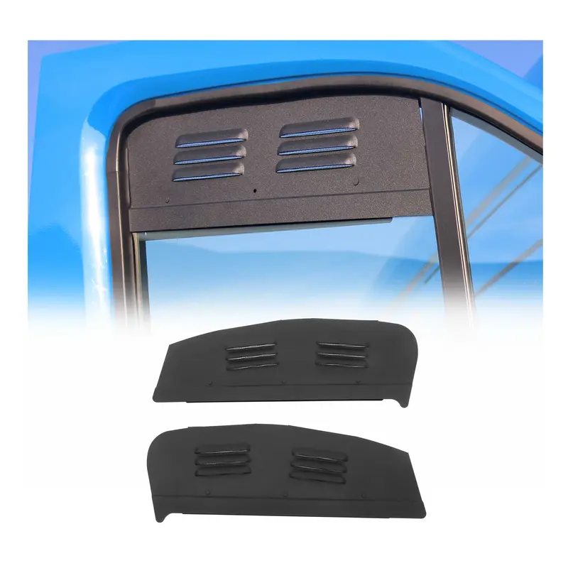 Grille d'aération de Fenêtre pour Opel Vivaro B 2014-2019 Noir 2x