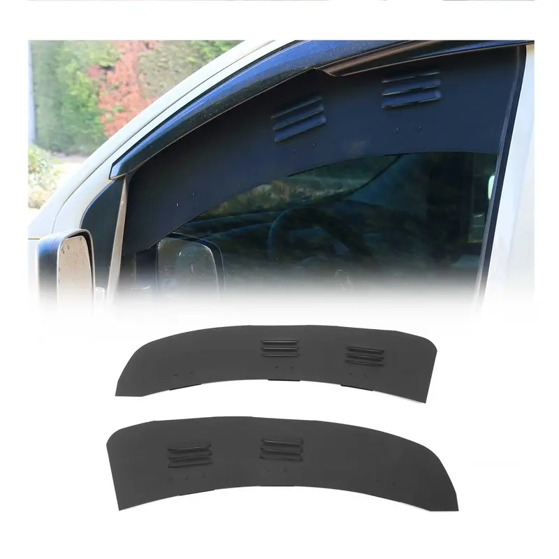 Grille d'aération de Fenêtre pour Peugeot Bipper 2008-2017 Aluminium Noir 2Pcs