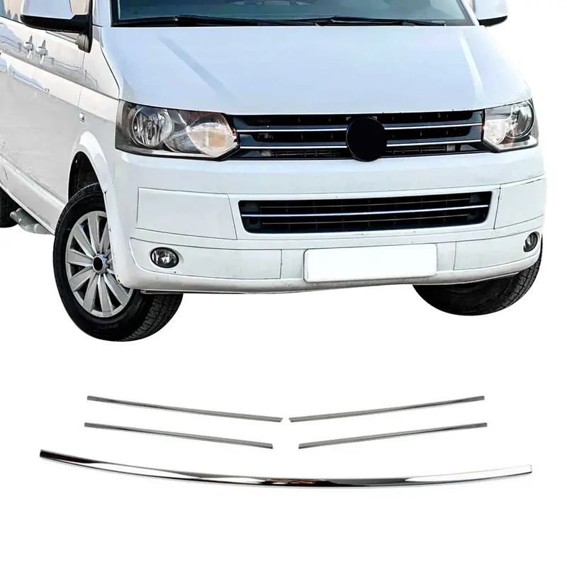 Grille de calendre pour VW T5 Transporter 2010-2015 Facelift inox 5Pcs