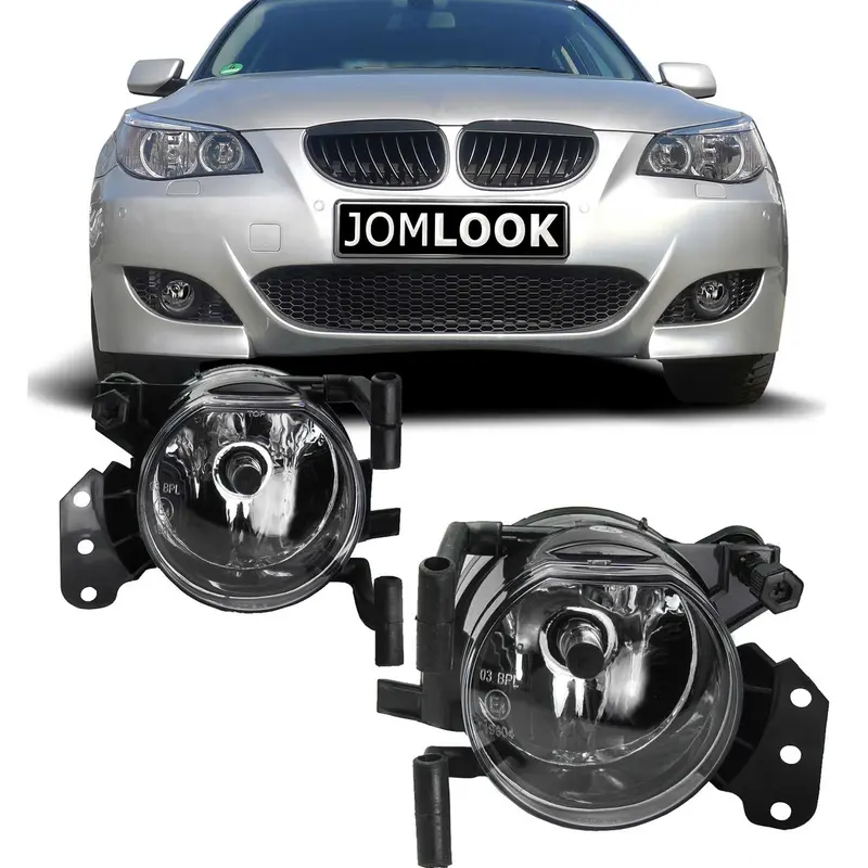 JOM Antibrouillard avec ampoules 9006 pour BMW Series 3 5 E46 E90 E91 E60 E61