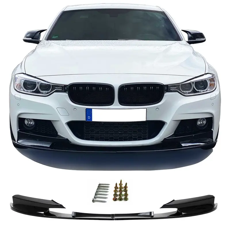 JOM Lèvre de spoiler avant convient pour BMW Series 3 F30 F31 2011-2019 2x