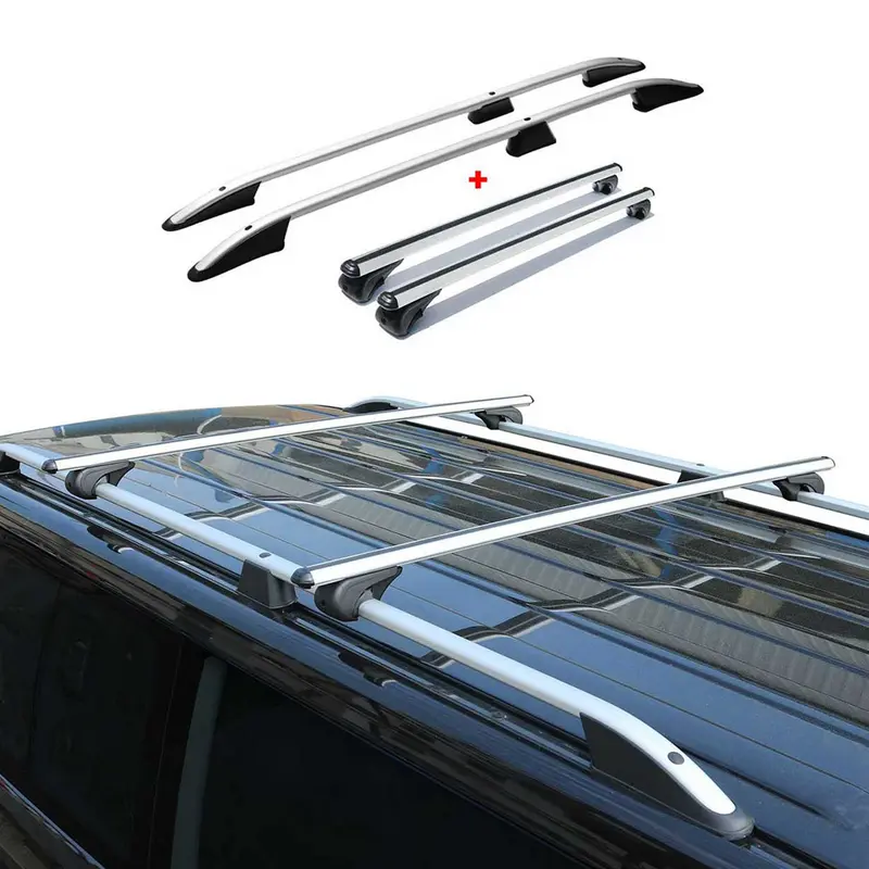 Kit Barres de toit pour VW T5 T6 T6.1 Multivan Caravelle 2015-2024 Gris L2 4x