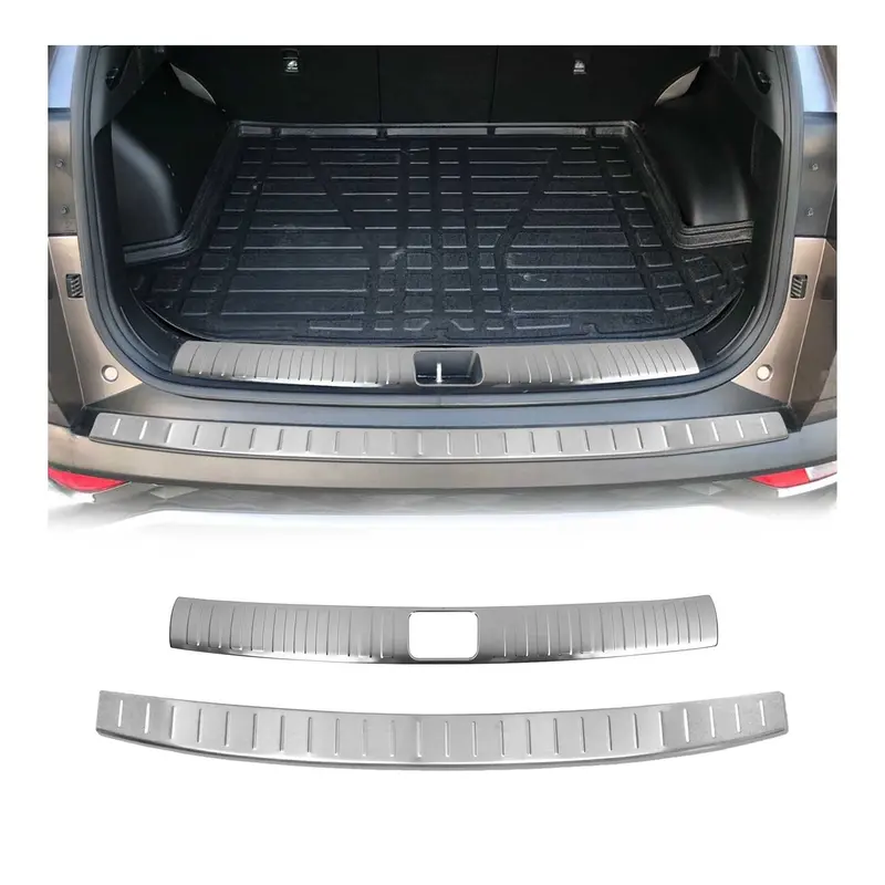 Kit Protection de Pare-Chocs arrière pour Hyundai Tucson 2015-2018 Pre-FL inox