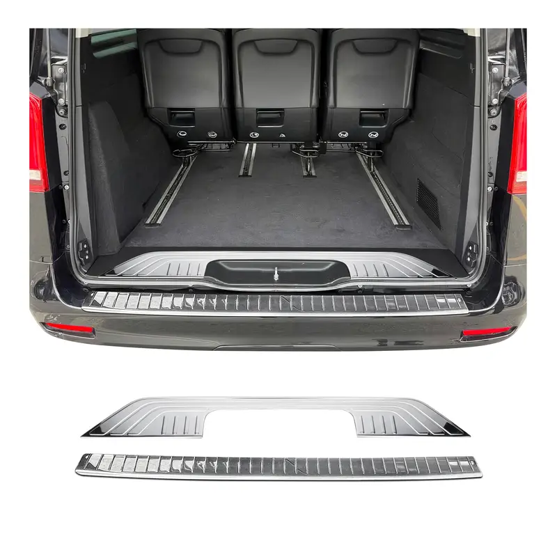 Kit Protection de Pare-Chocs arrière pour Mercedes Vito W447 2014-2026 inox 2Pcs