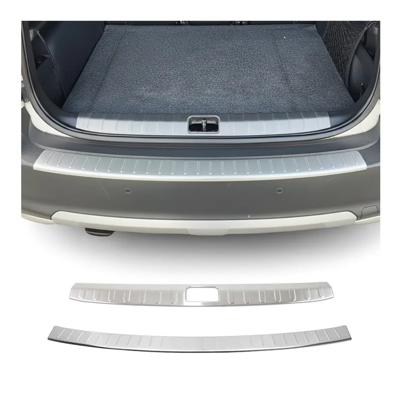 Kit Protection de Pare-Chocs arrière pour Skoda Yeti 2010-2013 Brossé inox 2Pcs
