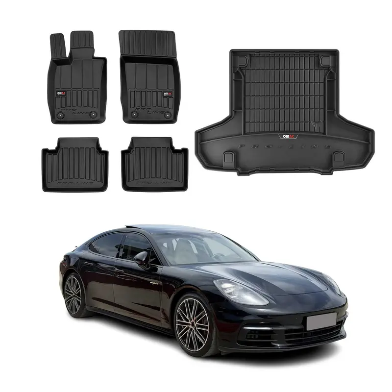 Kit Tapis de sol et coffre pour Porsche Panamera E-Hybrid 2016-2026 Noir