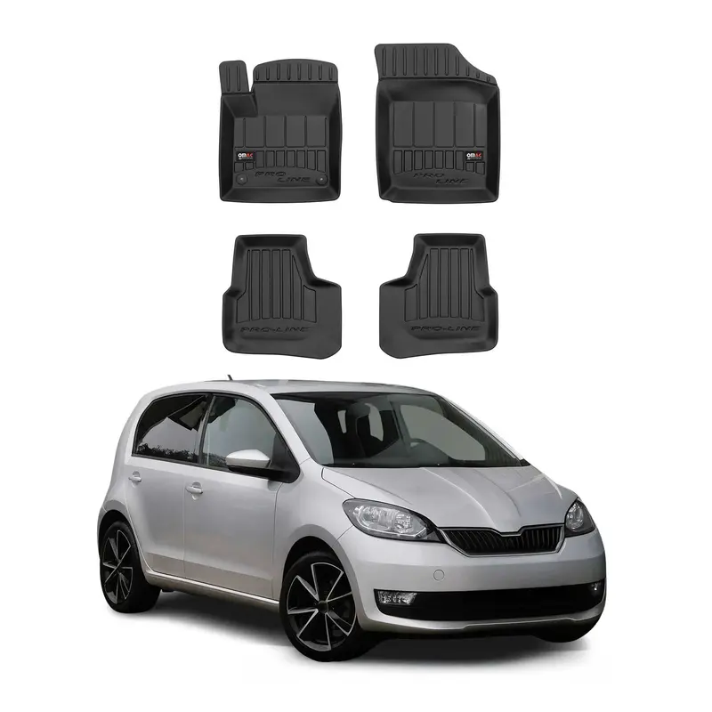 Kit Tapis de Sol et Coffre pour Skoda e-Citigo 2019-2022 TPE Noir