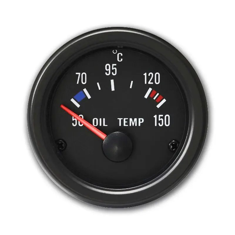 Manomètre température d'huile Température pression huile (50~150°C) noir Ø52mm