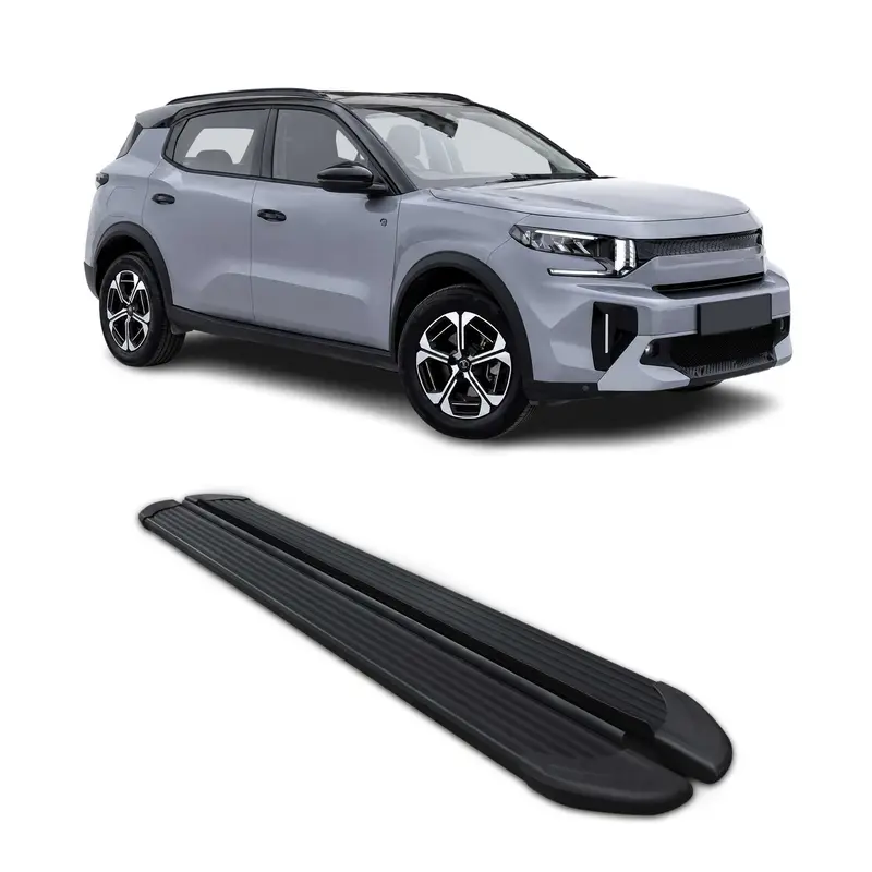 Marche-pieds pour Citroen C3 Aircross / e-C3 Aircross 2024-2026 Noir Alu 2Pcs