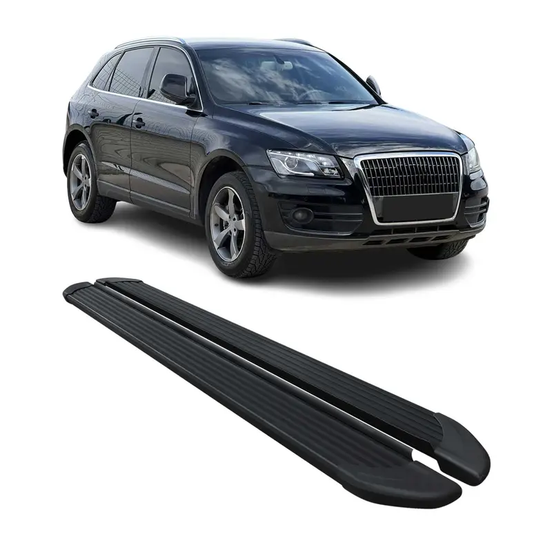 Marchepieds latéraux pédale pour Audi Q5 I 2008-2017 Noir 2Pcs Aluminium