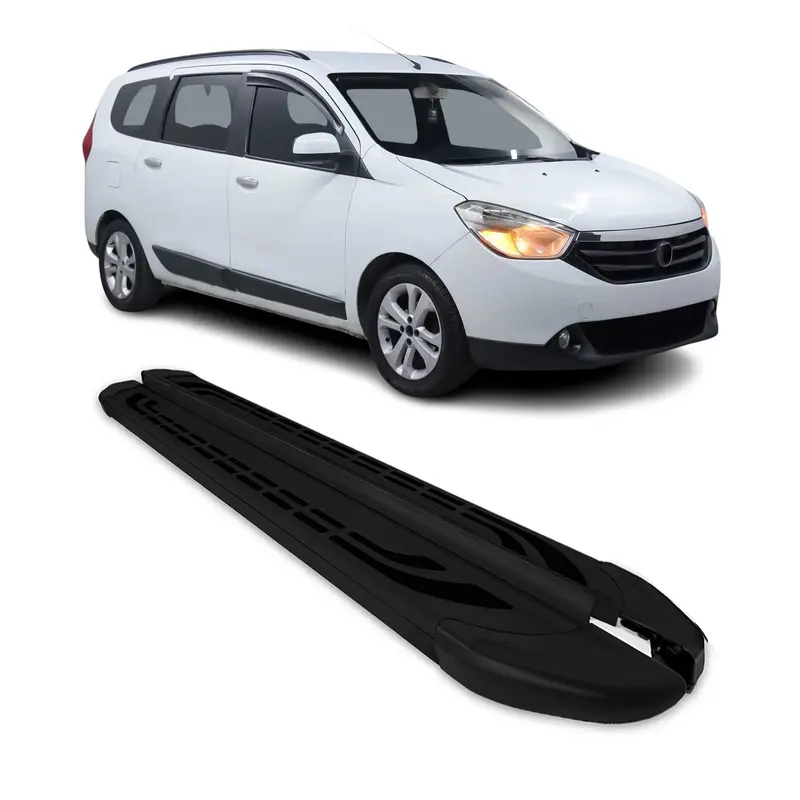 Marchepieds Latéraux pédale pour Dacia Lodgy 2012-2024 Aluminium Noir 2Pcs