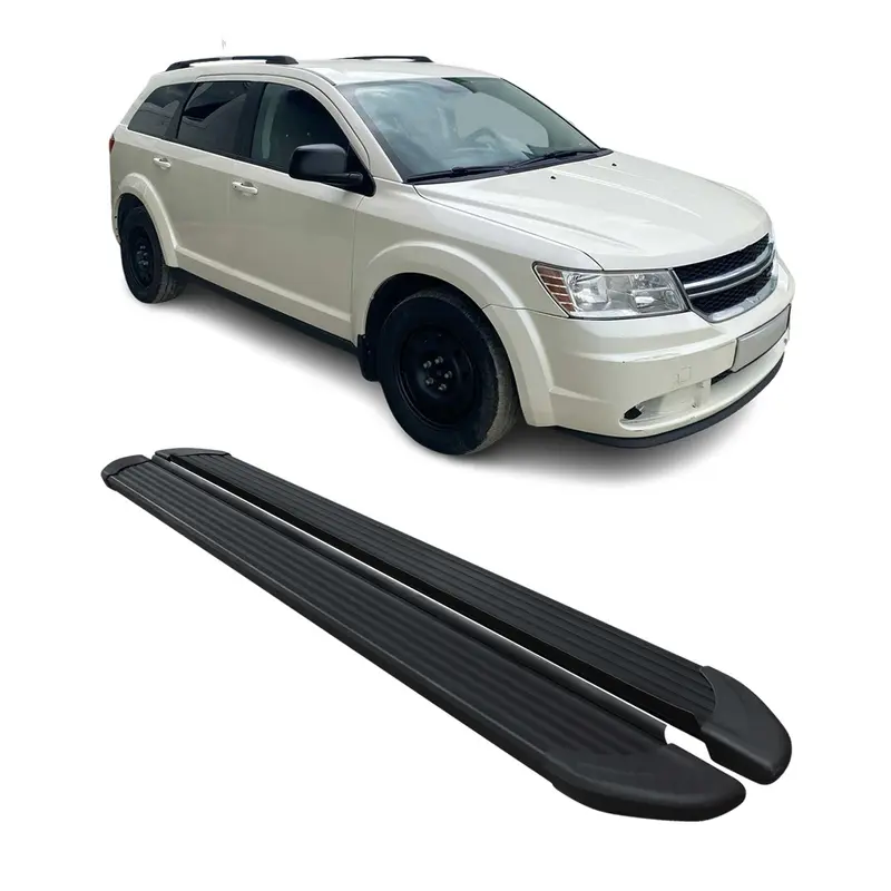 Marchepieds Latéraux pédale pour Dodge Journey 2008-2024 Noir Aluminium 2Pcs