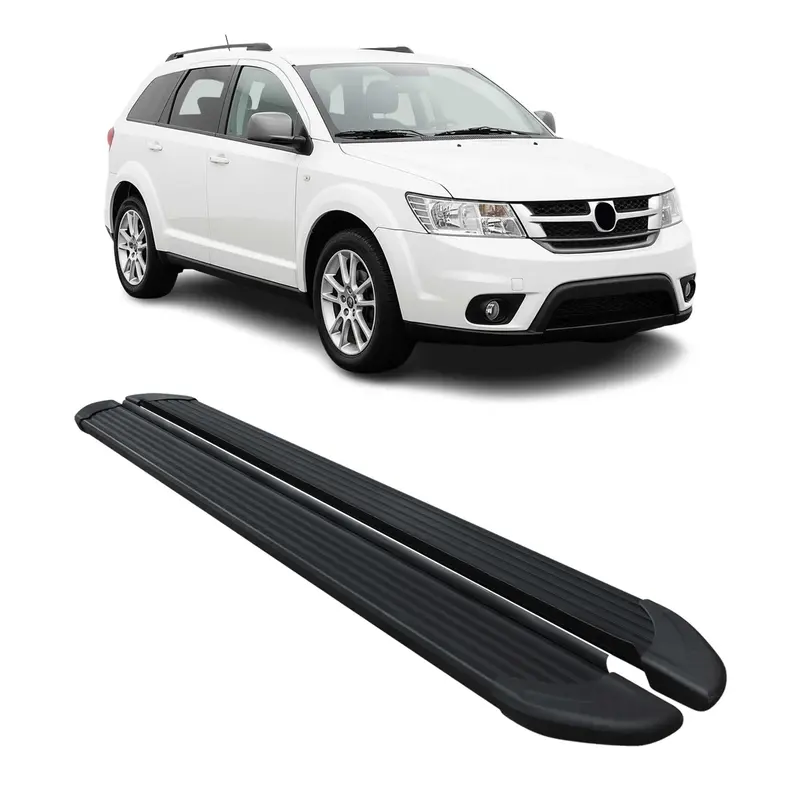 Marchepieds Latéraux pédale pour Fiat Freemont 2011-2016 Noir Aluminium 2Pcs