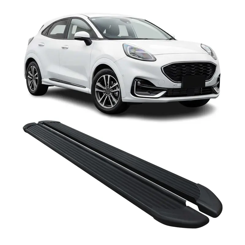 Marchepieds Latéraux pédale pour Ford Puma 2019-2026 Noir Aluminium 2Pcs