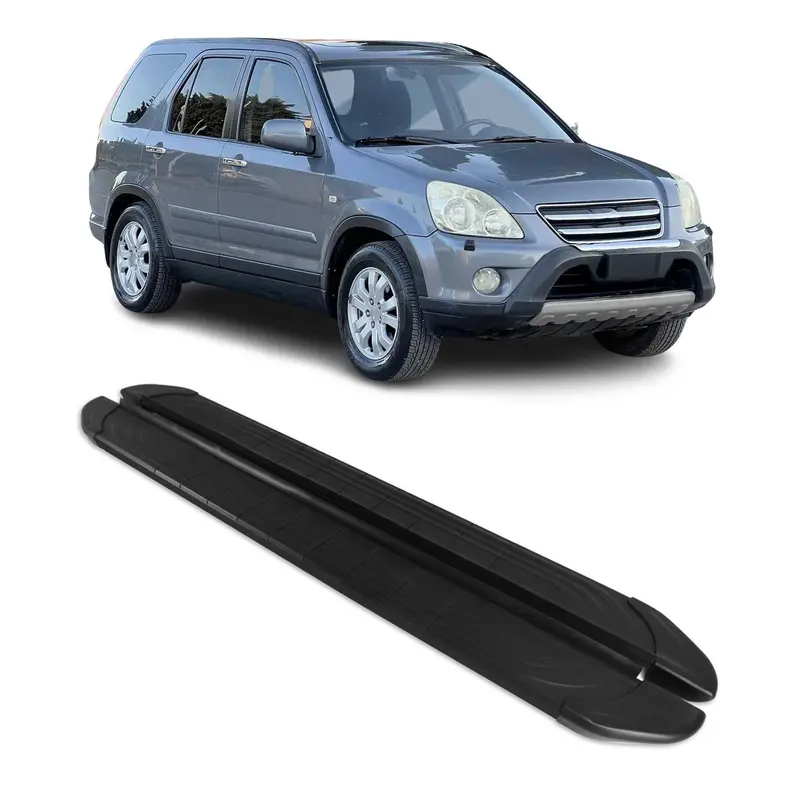 Marchepieds Latéraux pédale pour Honda CR-V 2002-2006 2Pcs Aluminium Noir