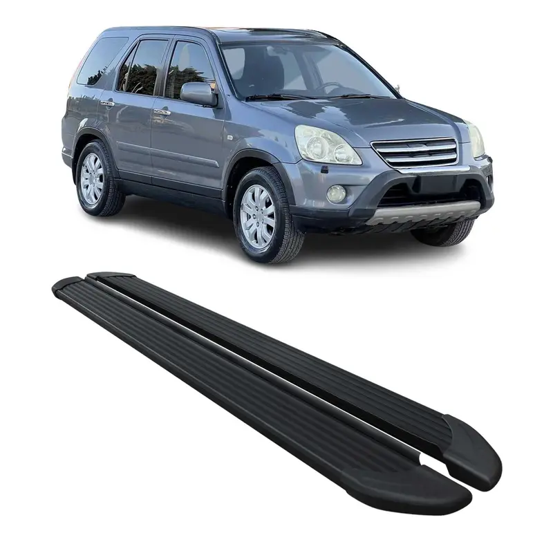 Marchepieds Latéraux pédale pour Honda CR-V 2002-2006 Noir Aluminium  2Pcs